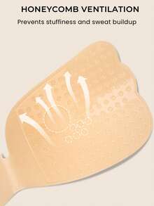 1/2 Pcs Sticky Push Up Bra – Strapless & Backless Self-Adhesive Bra For Women, Breathable & Invisible Support For Dresses, Wedding Gowns & Summer Outfits