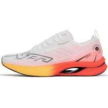 XTEP Lekkie buty do biegania 9.0 PRO, Bounce-Back, męskie buty sportowe i fitness, 875219110070 - Klasyczny biały/laserowa czerwień - Zobacz 1