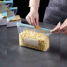 20 szt. wytrzymałych toreb do mrożenia | Bardzo duże torby do przechowywania żywności z zamknięciem strunowym, 31,5 x 26,5 cm | Grube plastikowe torby wielokrotnego użytku do przechowywania mrożonek, przygotowywania posiłków i organizacji lodówki | - Wielokolorowe - Zobacz 7