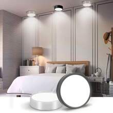 CANMEIJIA 1 件黑色铝制 LED 嵌入式吸顶灯，室内表面安装筒灯，聚光灯，AC185-265V，3 种色温模式（暖白、自然白、冷白），小巧尺寸，高输出，适用于卧室、客厅、厨房、浴室、购物中心 - 黑色明裝筒燈 - 查看 9