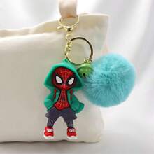 The Marvel Spider Man Hooded Silicone Keychain Features A Vibrant Color Scheme To Make Your Bag Even Brighter. It Is Suitable For Both Home And Car Scenes, Making Marvel's Charm Always With You! It Can Also Be Used As A Gift For Halloween, Christmas, New Year, Birthdays, And Outdoor Travel