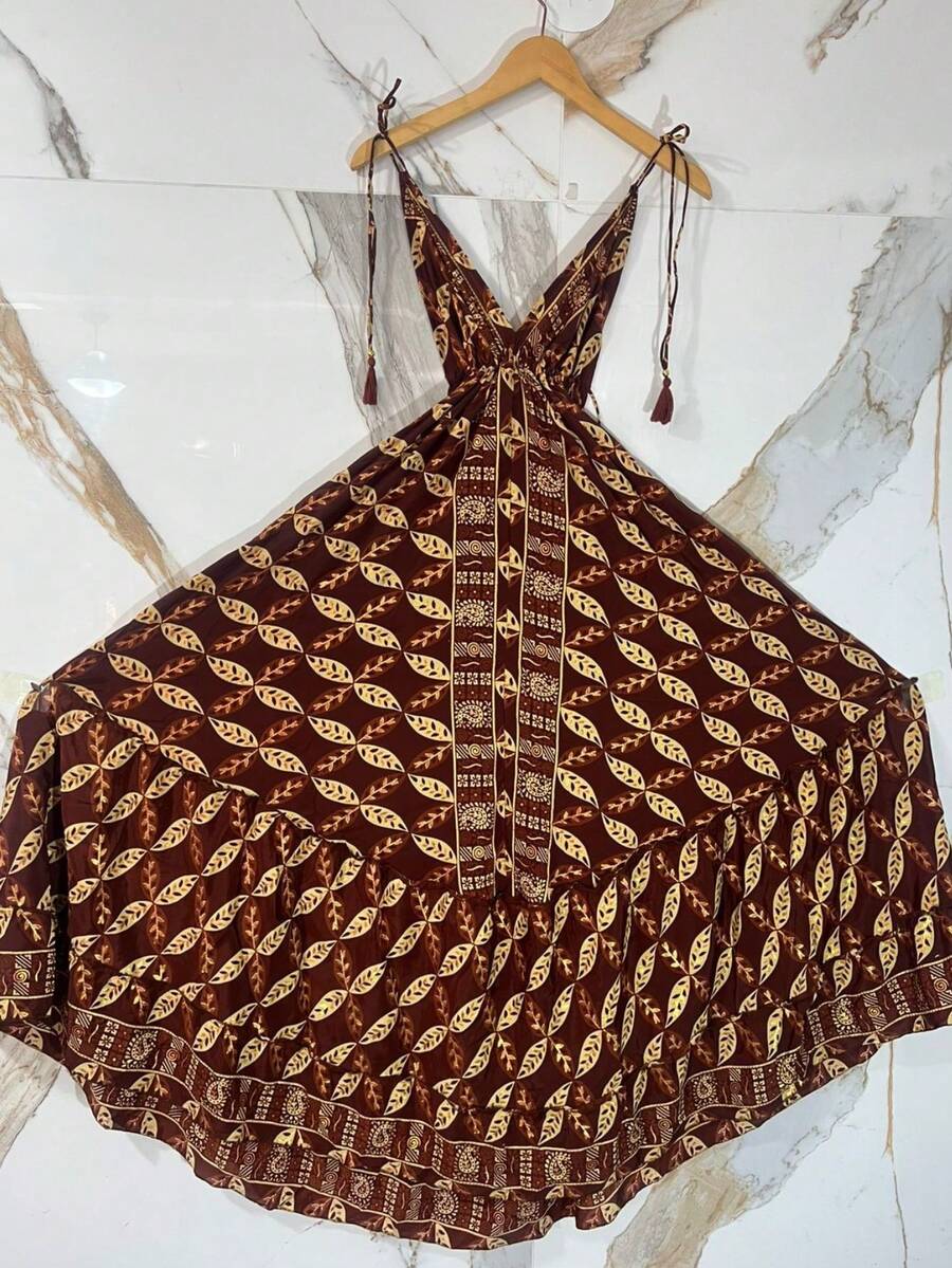 Dress - Burgundy - View 1