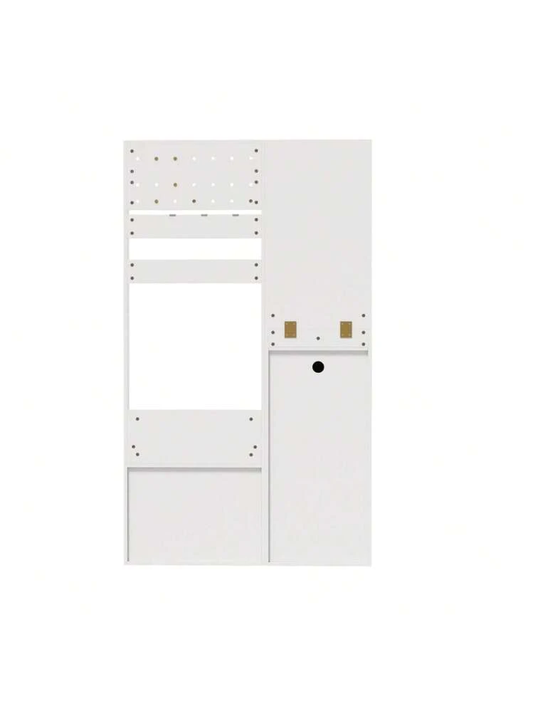 Hzuaneri Appendiabiti Autoportante 5 In 1 Con Portascarpe E Panca - 40x120x182 Cm, Marrone Rustico E Nero