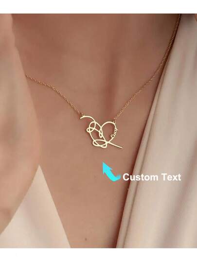 Collar con firma de estrella personalizada - Colgante personalizado de ídolo K-Pop con etiqueta de acero inoxidable, regalo perfecto para fans de grupos de K-Pop, joyería de moda para mujeres, joyería para damas