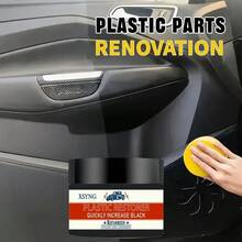 Upgraded Car Interior Repair Wax, Powerful Formula - Multifunctional Plastic Care Wax, Dashboard, Seat, Center Console Maintenance Agent, Anti-Aging Protection, Anti Whitening, Suitable For Car Seat Covers And Wood Plastic Materials