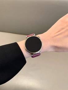 1 条 18 毫米/20 毫米/22 毫米硅胶表带，兼容三星 Galaxy Watch 3/4/5/6 40 毫米 44 毫米经典 43 毫米 47 毫米，兼容华为 GT5 GT4 GT 3/2 46 毫米，男士女士 - 煙紫色 - 查看 3