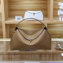 Sweden's Niche TOTEME With 2025 Spring And Summer New Fashion Light Luxury Shoulder Bag Soft Leather Commuter Woman Bag - Brown - View 4