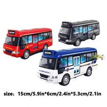 School Bus Toys Cars Plastic Little Cars City Bus With Sound And Light Up Friction Powered Cars Play Toys Gift For Kids Birthday Gift