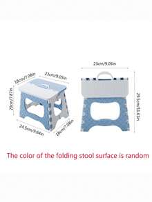 Portable Foldable Stool, Plastic Small Chair, Thickened Home Use, Fishing, Train, Outdoor, Square Bench
