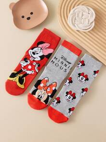 Disney 3双正版节日礼物袜，卡通圣诞节和新年图案，独特有趣的袜子，适合任何节日和日常穿着 - 彩色 - 查看 9