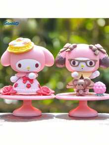 Sanrio 5 pièces Figurine Sanrio My Melody Set, Série Fantasy Magic, Jouets de collection mignons en PVC, Décoration de voiture, Décoration de chambre rose, Différents designs, Convient pour cadeaux d'anniversaire, Faveurs de fête, Cadeaux de Noël, Décorations de mariage