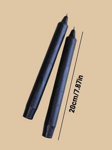 4支/2支装全新创意黑红蜡烛，1支长杆蜡烛（25厘米/9.84英寸），无烟蜡烛，节日、庆典、派对装饰蜡烛，情人节装饰蜡烛，家居装饰蜡烛，客厅、户外，氛围营造蜡烛，黑红滴血蜡烛，房间装饰，蜡烛，礼品，香薰蜡烛，家居装饰，2支教堂滴血长杆蜡烛（20厘米/7.87英寸） - 彩色 - 查看 9