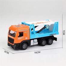 Alloy Construction Vehicles, Fire Truck Toys, Construction Crane Toy Series, Excavator, Mixer Truck, Bulldozer, Forklift, Dump Truck, Vehicles, With Lights And Sounds, Suitable As Birthday Gifts For Toddlers, Kids, Boys And Girls - Multicolor - View 15