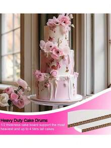 1pc (6/8/10/12 Inch) Round White Cake Boards, Cake Board Base,For Bakery Baking, Cake DIY, Desserts, Wedding Celebrations, Birthday Parties, Snacks, Cupcake Display Trays, Themed Parties,Wedding Party - Multicolor - View 8