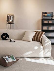 1 件提花纯色弹力全覆盖沙发套，简约风格，宠物友好，防滑防脏防刮，适合所有季节，可机洗，节日和家居装饰沙发保护套