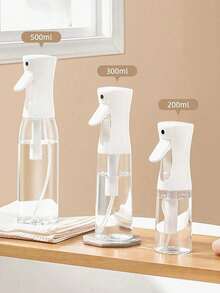 1pc High Pressure Spray Bottle, 200ml/300ml/500ml Lotion Container, Suitable For Hair And Face Mist, High Pressure Continuous White Auto-Pressurized Super Fine Mist Sprayer, Hairstyling Tool, Applicable For Bathroom, Bedroom, Kitchen, Vanity, Salon, Barbershop, Hair Care Products, Refillable Multi-Purpose Spray Bottle - Multicolor - View 9