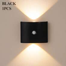 LED Bewegungsmelder Nachtlicht, Induktionslampe, LED Wandleuchte, USB aufladbar und mit 1200mAh Batterie betrieben, Büro Innenbeleuchtung, einfache Installation für Zuhause Dekoration (Schlafzimmer/Badezimmer/Küche/Flur) Stimmungslicht