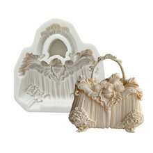 垂直纹理硅胶模具，蜡烛模具，环氧树脂铸造硅胶模具，DIY 模具用于制作蜡烛石膏粘土，圣诞节、感恩节和情人节 - 白色 - 查看 4