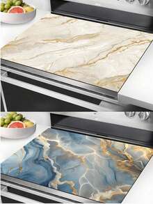 Stove Pad, High-Grade Marble Drain Pad, Table Pad, Stove Protection Pad, Stove Pad, Stove Decoration Pad, Tableware Drying Pad, Heat Insulation Pad, Heat-Resistant, Scratch-Resistant, Easy To Clean, Suitable For Stoves, Stoves, Cabinets, Dishwasher, Washing Machine, Dryer, Induction Cooker And Ironing Pad, Glass Ceramic Stove Protector, Heat-Resistant, Scratch-Resistant And Stove Cover, Coffee Pad, Coffee Pad