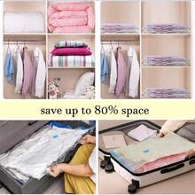 Transparent Vacuum Compression Storage Bags, Modern Home Use Vacuum Compressed Organizer Bags, Multi-Combination, For Clothes, Blanket, Shirt, Travel Accessories, Lightweight Travel Dust Proof Bags, Ideal For Travel And Home Storage, Space-Saving Bags