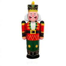 1set/1pc Christmas Balloons Giant Nutcracker Soldier Foil Balloons For Christmas Holiday Xmas New Year Winter Birthday Party Decorations Supplies(The Color And Shape Of Some Patterns Are Random)