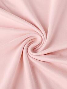 1 件女童休闲笑脸印花圆领长袖 T 恤，明亮欢快的设计，适合学生，秋冬 - 粉色 - 查看 4