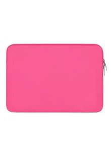 1pc Polyester Solid Color Large Capacity Fully Enclosed Sleeve Tablet Storage Pouch, Suitable For 11/13/14/15/16/17 Inch Tablet, Lightweight, Zipper Design