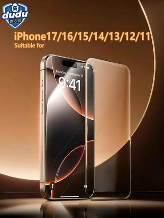dudu Full-Screem Covering,Iphone Screen Protector ,Clear Phone Screen Protectors, For IPhone 17Pro Max /17air/17Pro/17/IPhone 16 Pro Max /16Plus/16Pro/16/IPhone15 Pro Max /15Plus/15Pro/15 /IPhone14 Pro Max /14Plus/14Pro/14/IPhone13Pro Max/12/11/X/XS, Anti Fall Measures ,Scratch ,Resistant