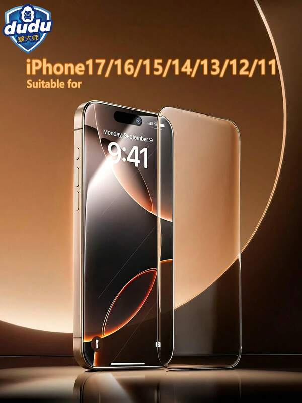 dudu Full-Screem Covering,Iphone Screen Protector ,Clear Phone Screen Protectors, For IPhone 17Pro Max /17air/17Pro/17/IPhone 16 Pro Max /16Plus/16Pro/16/IPhone15 Pro Max /15Plus/15Pro/15 /IPhone14 Pro Max /14Plus/14Pro/14/IPhone13Pro Max/12/11/X/XS, Anti Fall Measures ,Scratch ,Resistant