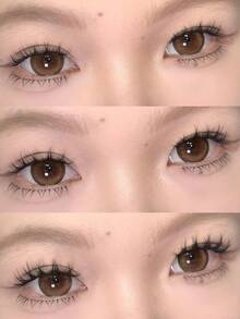 36 Büschel, 9-12 mm Länge, Wimpernstreifen mit Selbstklebefunktion, gekräuselt C/D, W-förmig gekräuselter Blütenblatt-Stil, Augen erscheinen größer, natürlich dicht, für Anfänger, lässige Trilogie, Cos simulierte Wimpern, Segmentierung, Cartoon-Stil