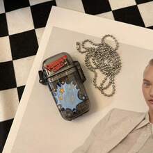 Encendedor impermeable de plástico transparente - Negro - Ver 1