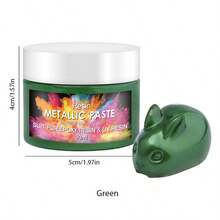 12 色鲜艳金属膏 - 专业高光泽饰面，适用于 AB 环氧树脂、UV 树脂和流体艺术 DIY 工艺品 - 创意多功能，鲜艳的彩色膏体，适用于 DIY 珠宝、艺术和工艺品、木工和河流桌 - 彩色 - 查看 19