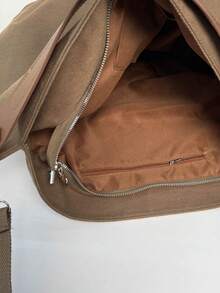 Neue minimalistische Schultertasche, einzigartiges Design Umhängetasche für Frauen - Khaki - Übersicht 8