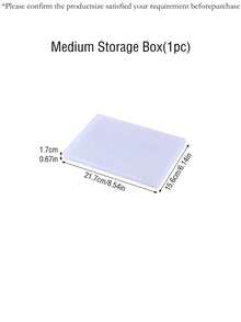 1件大容量美甲可穿戴指甲收纳盒透明指甲油展示相册防尘收纳盒美甲样品展示盒多尺寸加厚PP材质收纳盒
