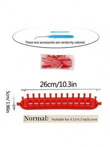 1pc/Set Handmade Knitting Kit With Knitting Loom, DIY Knitting Craft Weaving Tool, Crochet Hook, And Randomly Colored Accessories For Blanket, Scarf, Hat, Shawl, And Knit Sewing Projects