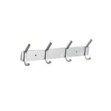 MiLaiWP Cabideiro de aço inoxidável com ganchos de parede, cabideiro para roupas de alta resistência, ganchos de parede de capacidade extra grande, cabideiro de parede de dupla utilização com furadeira/adesivo, cabideiro com ganchos de 4/5/6 níveis