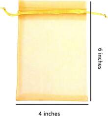 2025Organza Gifts Bags Sets Of 50 Drawstring 4x6 Inch Pink For Baby Shower,Girl Birthday,Party Favors,Wedding,Bridal Shower,Graduation,Halloween,Bulk Sheer Fabric Mesh Tie Sack For Jewelry,Candy - 金色 - 查看 4