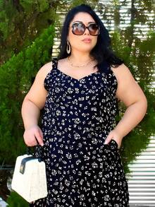 Women's Plus Size Jumpsuit Short Skirt With Printed Lining Summer - 顏色 38 - 查看 6