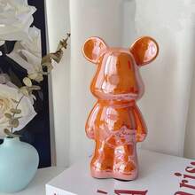 1pc High-End Aggressive Bear Figurine, Home Office Living Room Cabinet TV Stand Foyer Decor Piggy Bank - Multicolor - View 13
