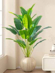 52-88 cm Duże sztuczne drzewo tropikalne bananowce plastikowe ptaki rajskie gałąź rośliny zielony żółw liście do domu ogród kuchnia balkon wystrój bez doniczki 1 szt.