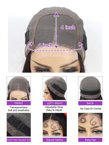 Wear And Go Chocolate Brown Body Wave Lace Front Wig Glueless Brazilian Brown 13x4 Lace Frontal Wigs For Women Human Hair Preplucked