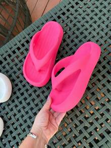 Women's Soft Cloud Flip Flops Super Comfortable Soft - 粉紅色的 - 查看 1