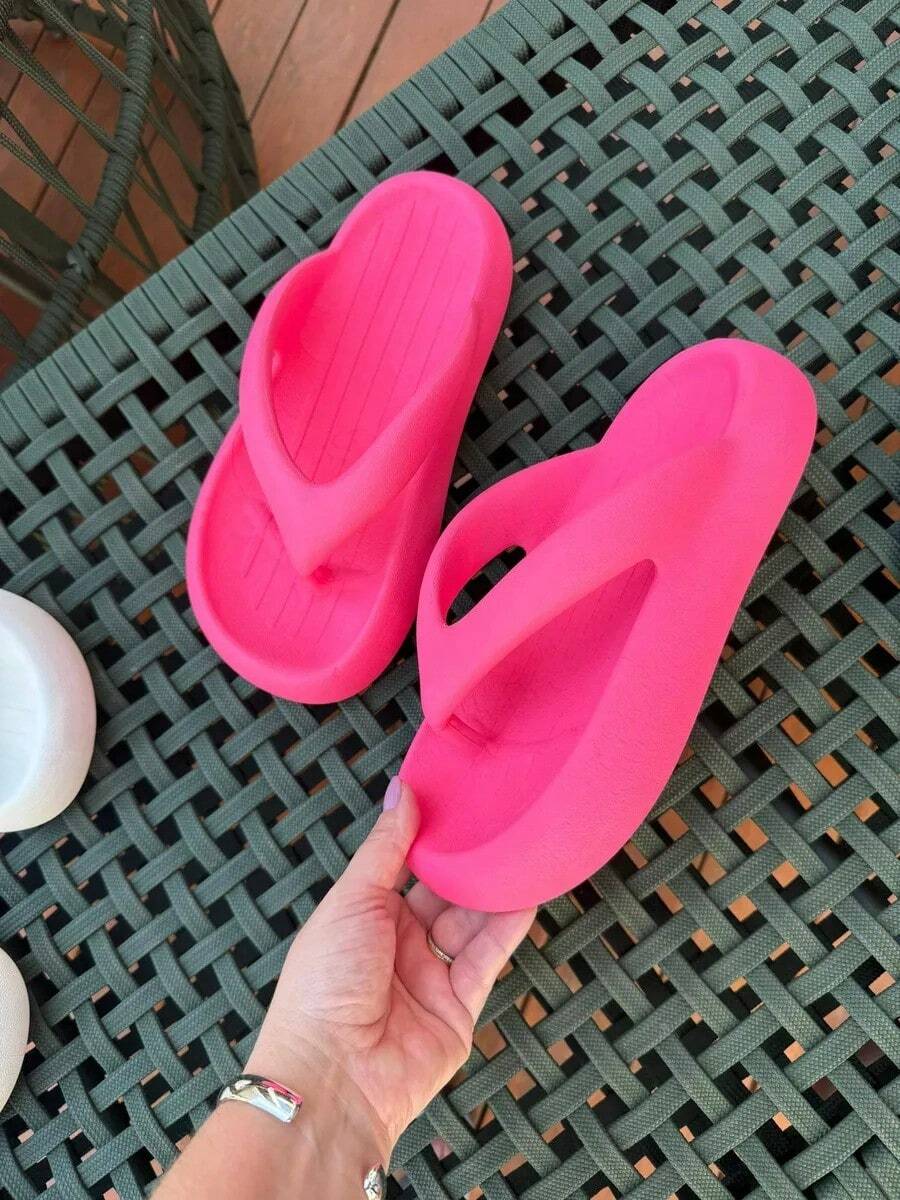 Women's Soft Cloud Flip Flops Super Comfortable Soft - 粉紅色的 - 查看 1