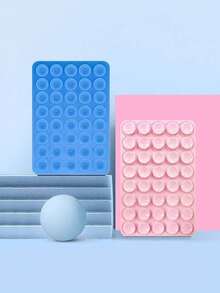 1 Stück doppelseitige Saugnapf Handyhalterung, Silikon Klebehalterung für Tablet, klebefrei Fotografie rutschfeste Saughalterung, multifunktionale doppelseitige Silikon Saugnapf Handyhülle, super starker Saugeffekt, stilvoller Tablet-Halter