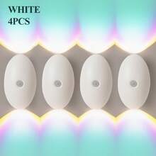 LED Smart Sensor Neon Wall Lamp, Indoor Motion Sensor Wall Lamp, Wireless LED Wall Light, Battery-Powered Night Light, Adhesive Design, Rotatable, Portable, Easy To Install, Adjustable Color Temperature And Brightness, Suitable For Hallways, Bathrooms, Bedrooms, Kitchens, Cabinets, Stairs, Entrances, Bedside, Tables, Closets, Home Decoration, Living Room Decor, Motion Sensor Light, Bedside Lamp, LED Light, Cordless Light - Multicolor - View 13