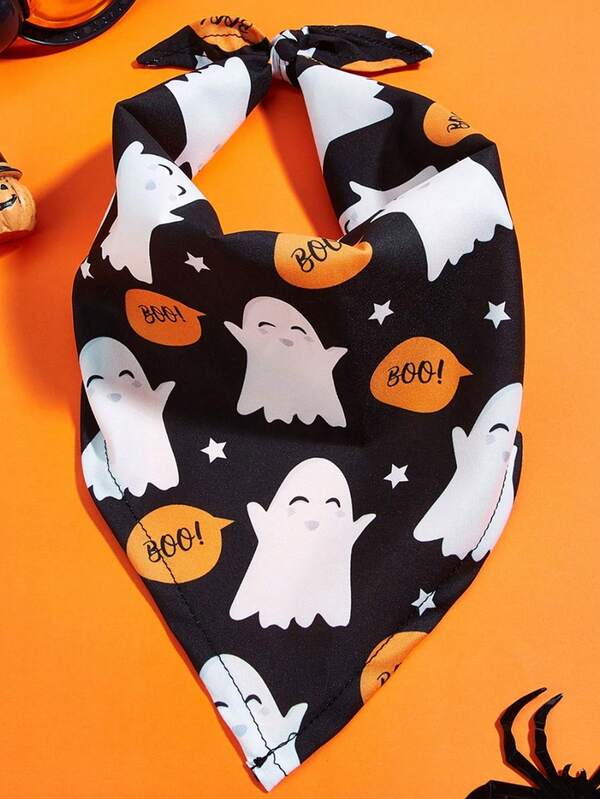 New Pet Scarf Plaid Tassel Design Dog Scarf Bib Triangle Scarf, Suitable For Halloween