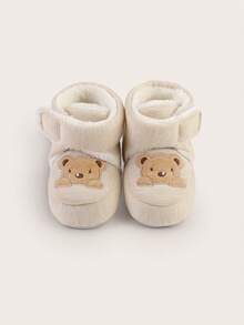 Spring And Autumn Infant Soft Soled Non Slip Shoes, Socks, Floor Socks, No Falling Heels, 0-1 Year Old Newborns, Infant Warm Step Shoes - Apricot - View 4