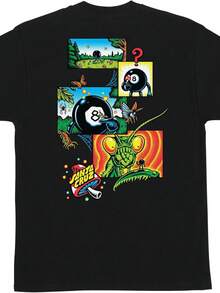SANTA CRUZ  S_S T-Shirt Winkowski 8Ballr Comic Skate T-Shirt - 黑色 - 查看 1