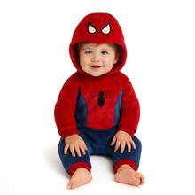 Marvel Mameluco con gorro bordado sin pie - Rojo - Ver 1