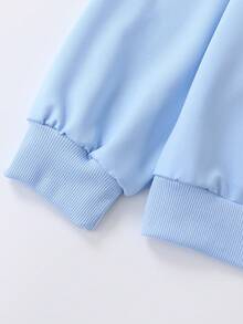 Teen Girl Crewneck Pullover Cute Top Cool, Sweatshirt,Back To School - Baby Blue - View 6